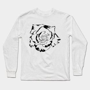 Stylized Rose Long Sleeve T-Shirt